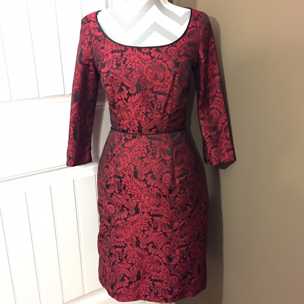 Lotus Grace Baroque Print Cocktail Dress